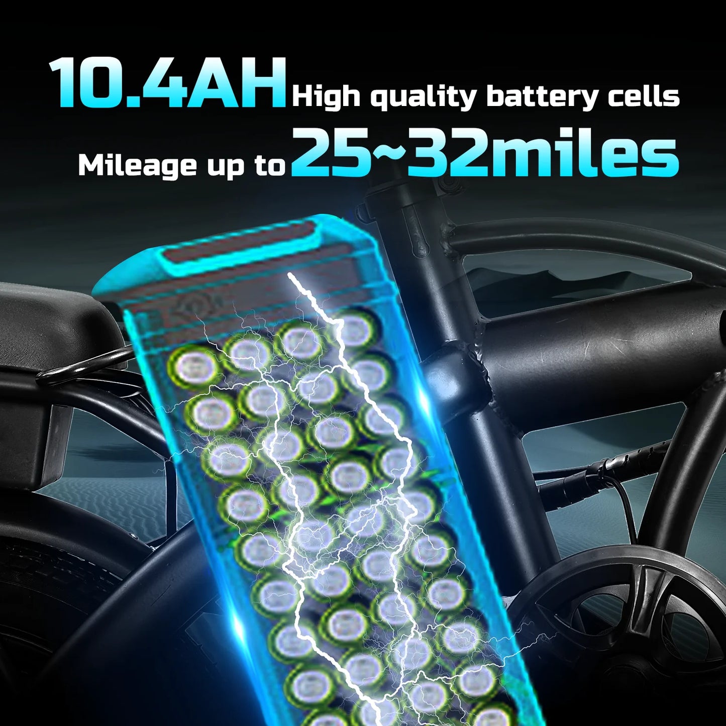 14inch Road Tires, Electric with Basket 48V 400W Folding bike, Carbon Steel Lightweight  Foldable Adult Brushless