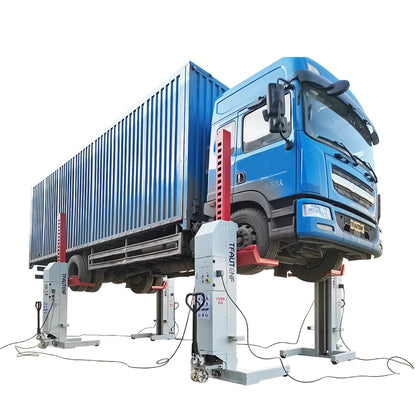 Hydraulic 4 Columns Heavy Duty Truck Lift, Mobile Column Lifter For Truck Bus Lifting