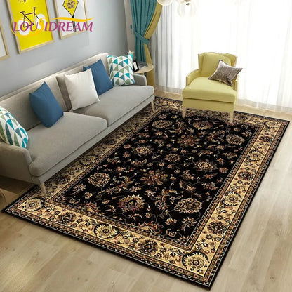 Turkish Bohemian Persian Area Rug Large, Carpet Rug for Living Room Bedroom Sofa Doormat Decoration, Kitchen Non-slip Floor Mat