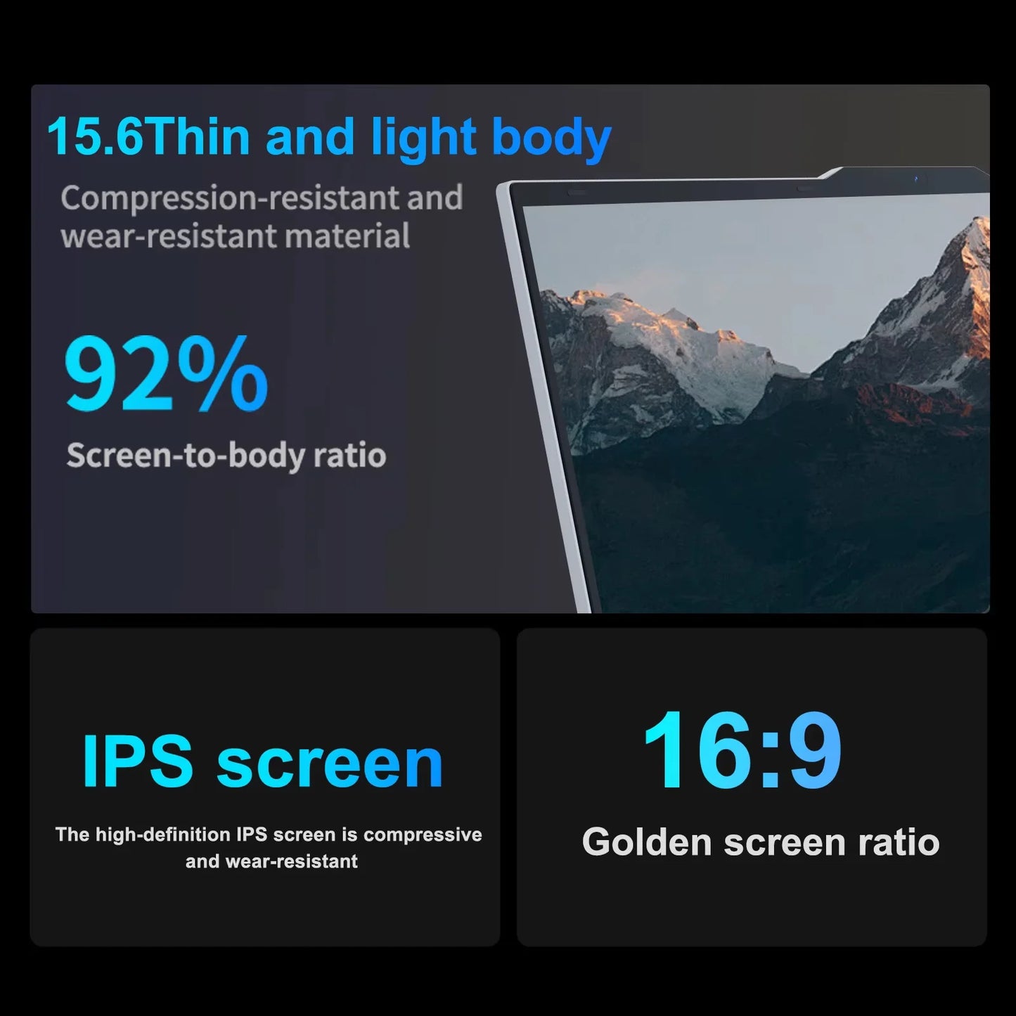 15.6" Intel Core i7 6500U Laptop Computer Windows 11 Pro 16GB RAM 512GB 1TB SSD Portable Notebook PC Gamer Gaming Laptop