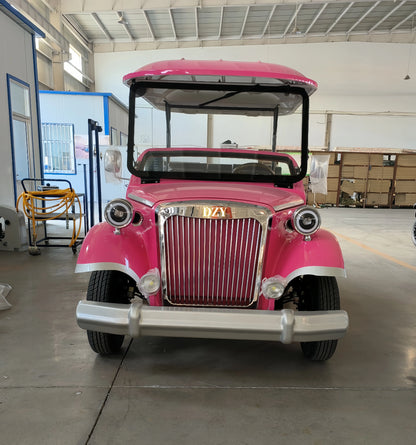 High Quality Vintage 8-11 Seater Electric Sightseeing Station Wagon and Bus Classic Golf Cart