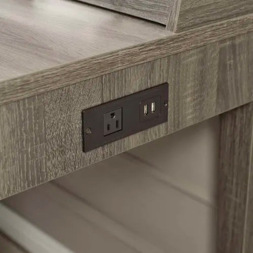 L-shaped family office desk