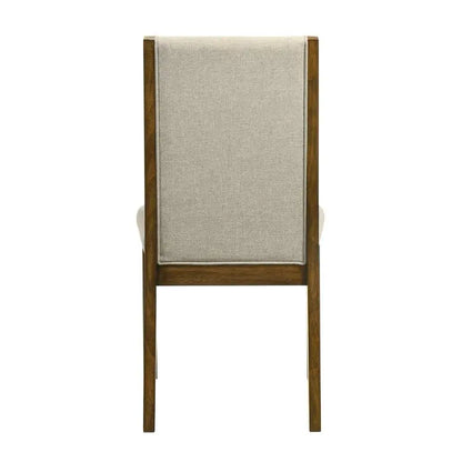 Dining Table Set, Handcrafted Solid Wood, Upholstered Chairs