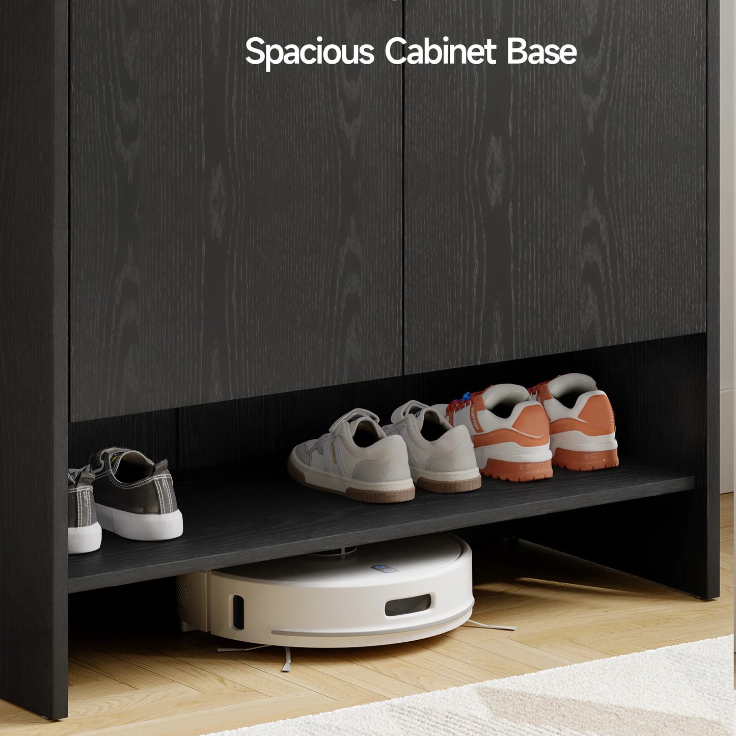 Shoe Cabinet, 6-Tier Shoe Storage Cabinet for Entryway, 45'' Large Wooden Shoe Organizer