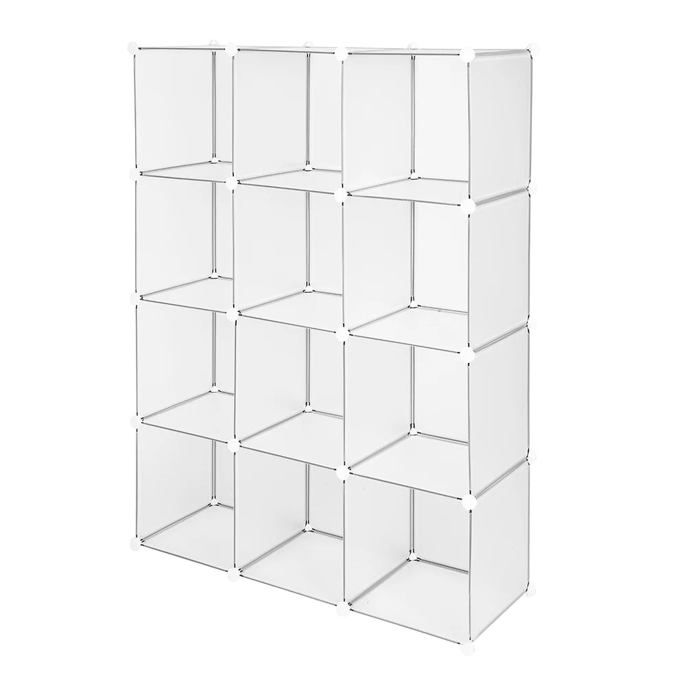 Cube Storage 12-Cube Book Shelf, Storage Shelves, Closet Organizer Shelf