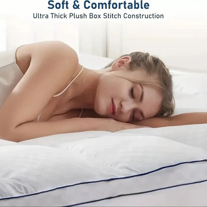 Extra Thick Mattress covers  Topper 1000Gsm Cooling Noiseless Breathable Fitted 8-21 Deep Pocket Machine Washable