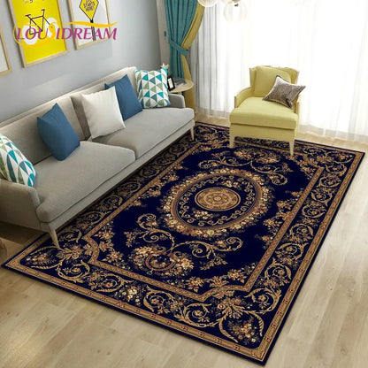 Turkish Bohemian Persian Area Rug Large, Carpet Rug for Living Room Bedroom Sofa Doormat Decoration, Kitchen Non-slip Floor Mat
