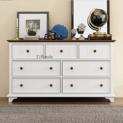 Solid Pine Murphy Bed Chest and Large Storage Drawer for Home Office or Small Room , Queen, White+Walnut