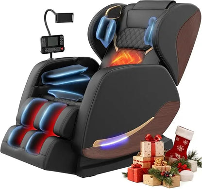 , Massage Chairs full Body and Recliner with 10 fixed Points, Zero Gravity, Wood Grain Leather, Customized