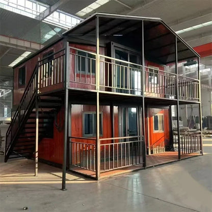 Prefab Houses 2 Story Mobile Homes Expandable Container House Tiny Folding Room Vacation House