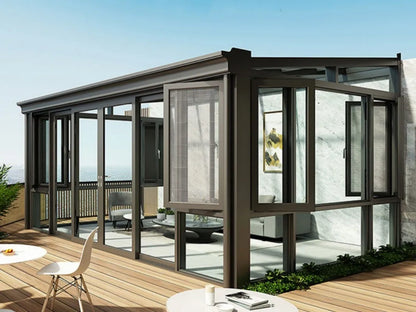 Stylish Sunroom for Outdoor Relaxation - Waterproof Roof, Adjustable Ventilation