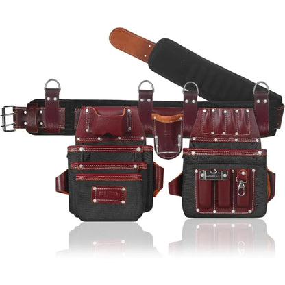 Tool Belt Men Heavy Duty 26 Pocket Tools Bags Pouches Holder Organizer for Carpenter Construction, Electrician, Framer Nylon