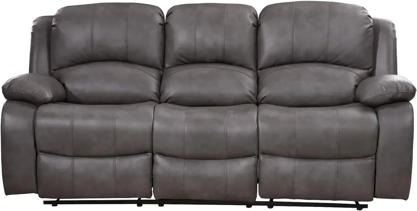 PC Leather Air Reclining Sofa Loveseat Set Living Room Set
