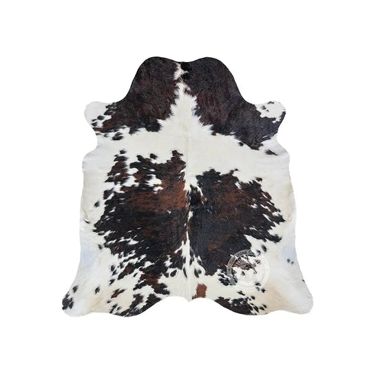 100% Genuine Tricolor Cow Skin Leather Cowhide Rug & Floor Carpet