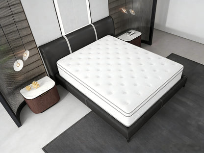 14/12/10 Inch Hybrid Queen/King/Full/Twin Mattress in a Box Memory Foam Soft, Bed Mattresses Pocket Springs