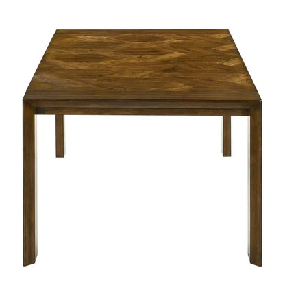 Dining Table Set, Handcrafted Solid Wood, Upholstered Chairs