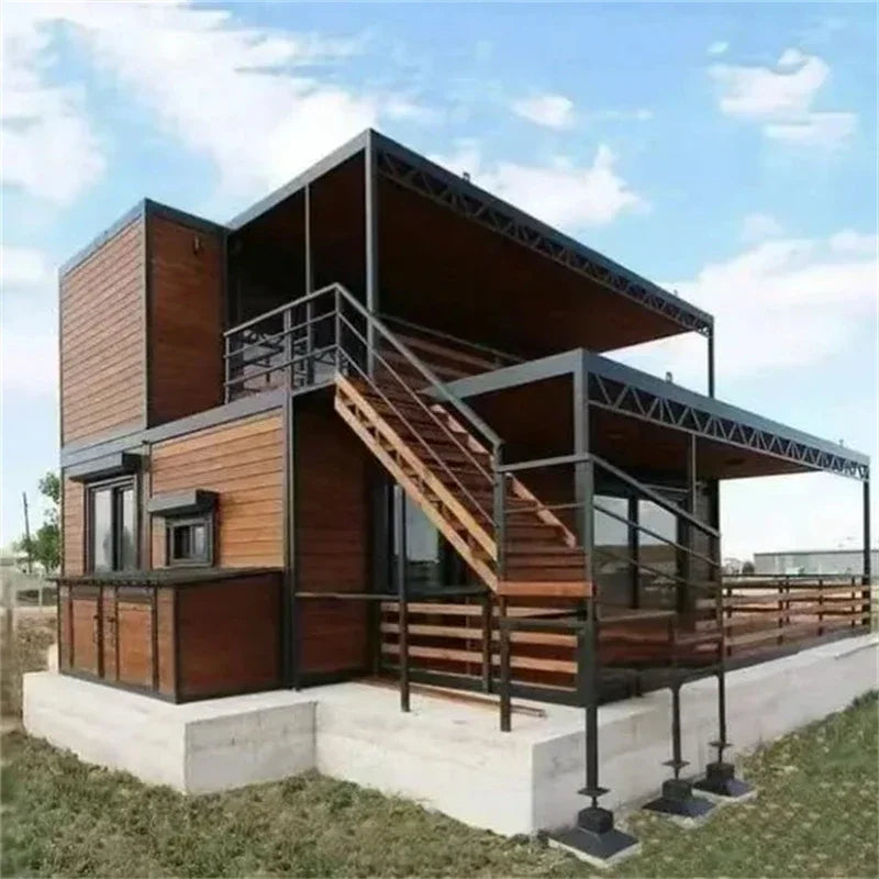 Prefab Houses 2 Story Mobile Homes Expandable Container House Tiny Folding Room Vacation House