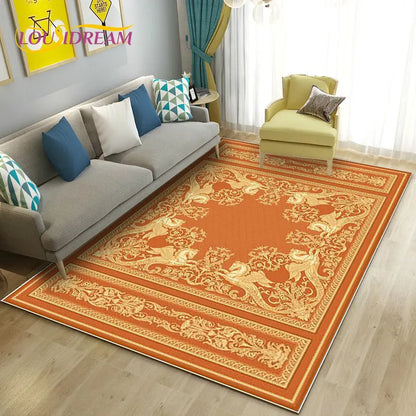 Turkish Bohemian Persian Area Rug Large, Carpet Rug for Living Room Bedroom Sofa Doormat Decoration, Kitchen Non-slip Floor Mat