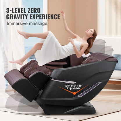 Full Body Massage Chair, SL-Track Zero Gravity Massage Recliner, 3D Shiatsu, Body Scan, Heating, Bluetooth Speaker