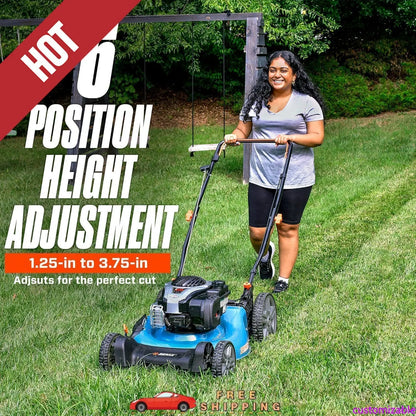 Customizable  Gas Push Lawn Mower with 140 cc 4-Cycle Briggs & Stratton Engine, Bagging, Mulching