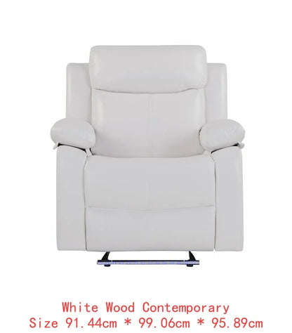3-Piece Reclining Sofa Set with LED Lights – Sofa, Loveseat & Recliner for Living Room Comfort