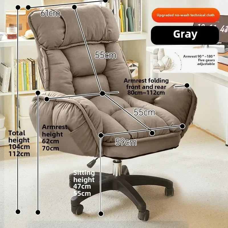 Footrest, Wheels, Student Relaxing Gaming Office Chair