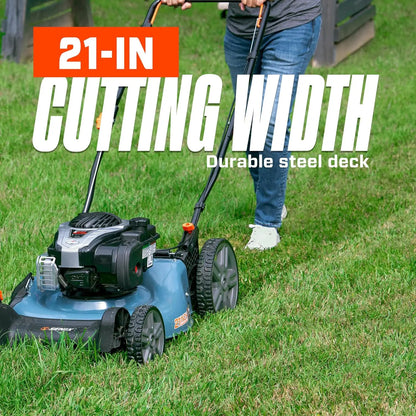 Customizable  Gas Push Lawn Mower with 140 cc 4-Cycle Briggs & Stratton Engine, Bagging, Mulching