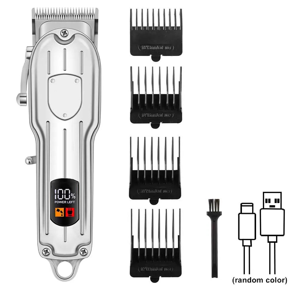 Professional Barber Cordless Hair Grooming Kit