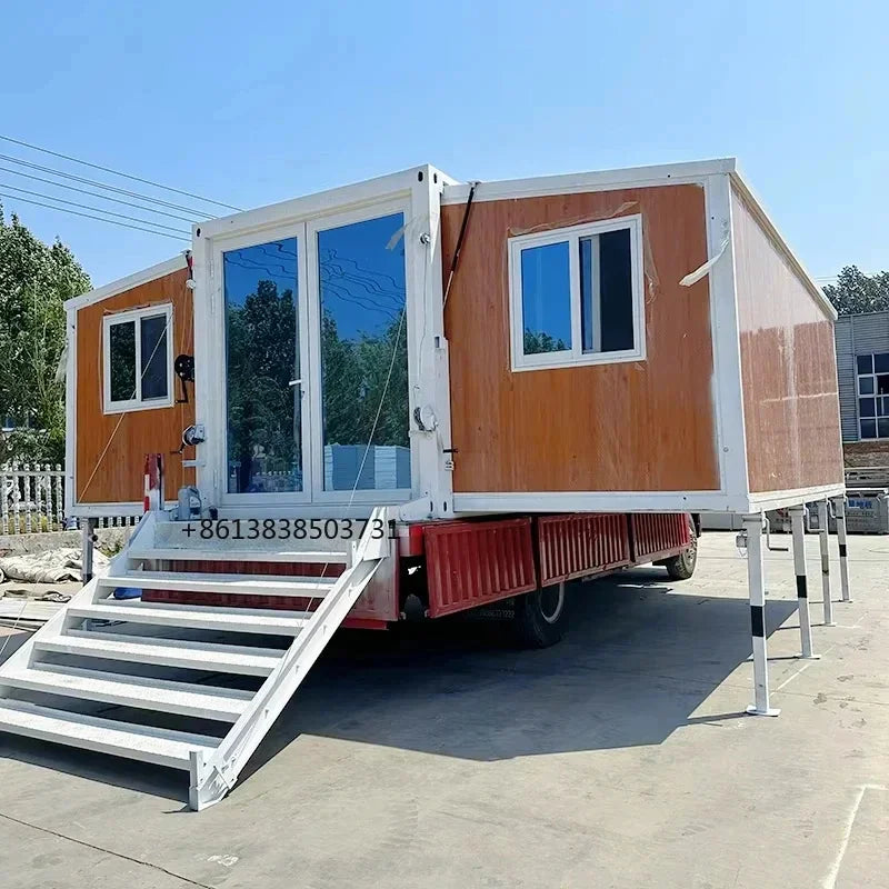 Prefab Houses 2 Story Mobile Homes Expandable Container House Tiny Folding Room Vacation House
