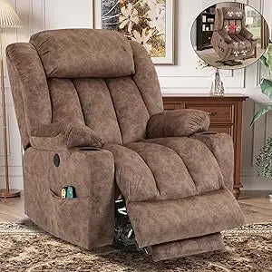 Large Electric Power Lift Recliner Chair with Extended Footrest for Elderly Big, Extra Large and Wide