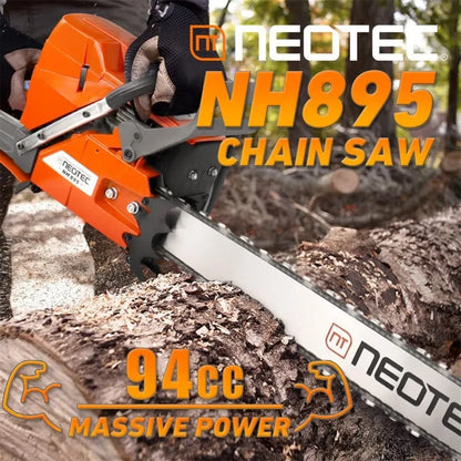 Gas Chainsaw with 28 Inch Bar,94 cc Chain Saw Power Head,