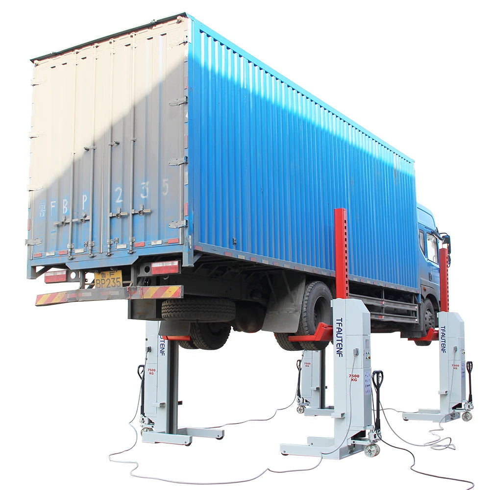 Hydraulic 4 Columns Heavy Duty Truck Lift, Mobile Column Lifter For Truck Bus Lifting