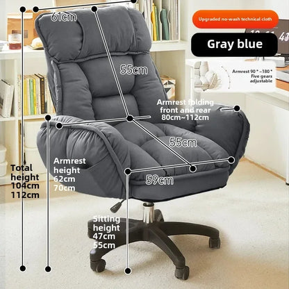 Footrest, Wheels, Student Relaxing Gaming Office Chair