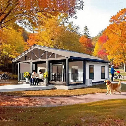Modular Foldable Expandable Container Houses to Live in for Adults with 2-3 Bedrooms 1 Fully Equipped Kitchen & Bathroom Mobile