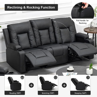 Hot sales, Recliner Chair Set, Leather Recliner Living Room Furniture Sets, Recliner Sofa Loveseat