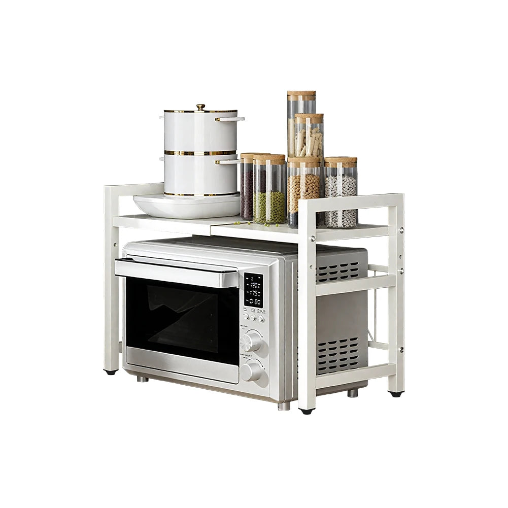 Expandable 42-64cm Microwave Shelf Organizer