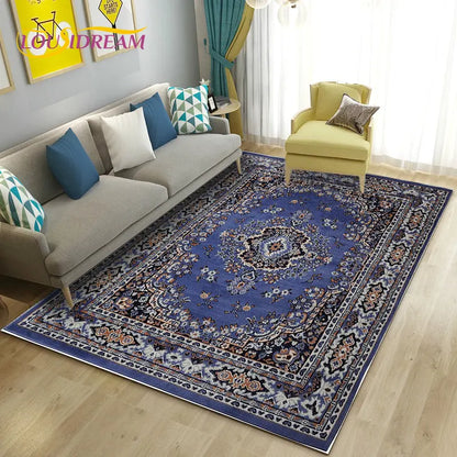 Turkish Bohemian Persian Area Rug Large, Carpet Rug for Living Room Bedroom Sofa Doormat Decoration, Kitchen Non-slip Floor Mat