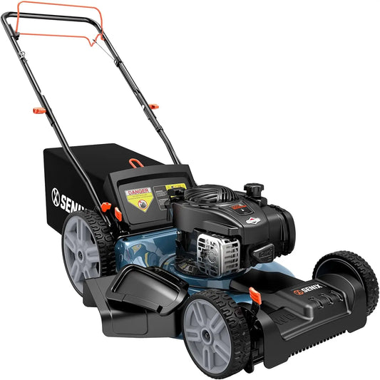 Customizable LSSG-M9 21-inch Gas Self-Propelled Lawn Mower - 140 cc 4-Cycle Briggs & Stratton Engine, Bagging, Mulching