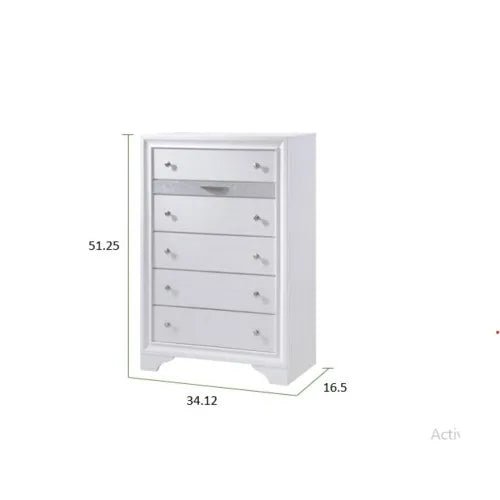 Traditional Queen 5 Pc Storage Bedroom set made with Wood