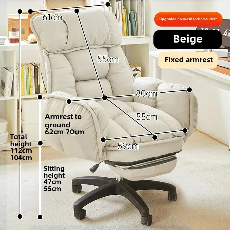 Footrest, Wheels, Student Relaxing Gaming Office Chair