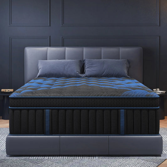 12"Gel Memory Foam Hybrid Pocket Spring Mattress Twin Full Queen King Bed Mattress, Medium Firm Motion Isolation