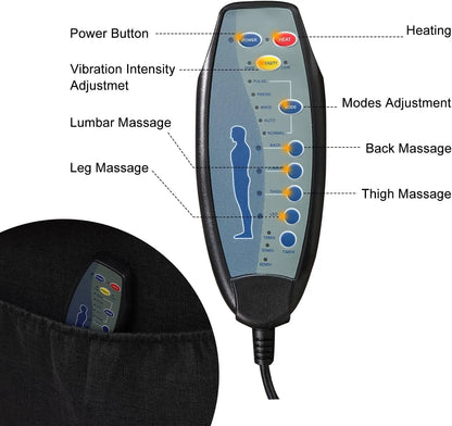 Massage Swivel Rocker Recliner with Heat and Vibration for Living Room, Bedroom