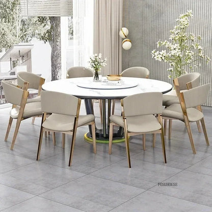 Luxury Designer Dining Chair Nordic Ergonomics Wedding Leather Dining Accent Chairs