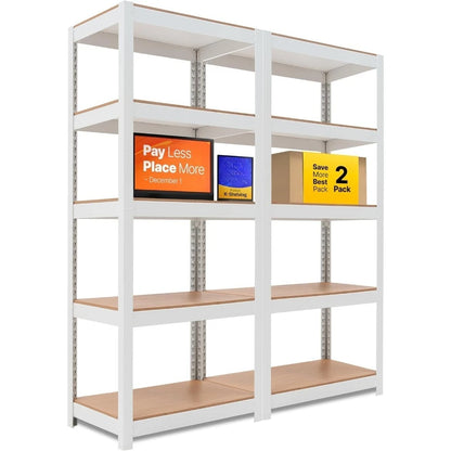 Metal Shelving Unit Adjustable Storage Utility Rack Heavy Duty Shelves Organization